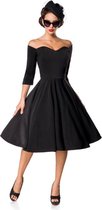 Belsira Swing jurk -2XL- Vintage Zwart