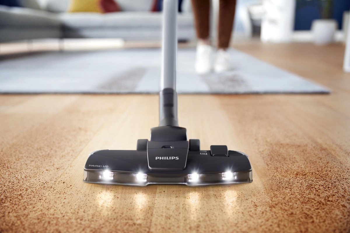 Philips Stofzuiger zonder Zak FC9747/09 - Zuigmond met LED Verlichting - Lang Snoer - Alle Vloertypen - Met HEPA 13 Allergiefilter - Incl 3 Extra Mondstukken - Zwart — afbeelding 6