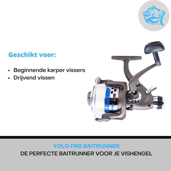 Lineaeffe Moulinet Pêche Garni Vigor Commando 4000 Baitrunner Débrayable Carpe C