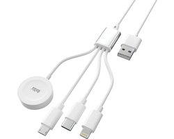 Durata - 4in1 LaadKabel - Lighting - Micro Usb - Apple watch - Usb C - Telefoonkabel - Gadget 2021