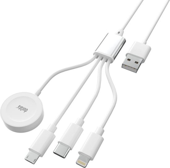 Durata - 4in1 LaadKabel - Lighting - Micro Usb - Apple watch - Usb C - Telefoonkabel - Gadget 2021