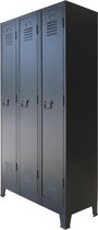Lockerkast 90x45x180 cm metaal industriële stijl
