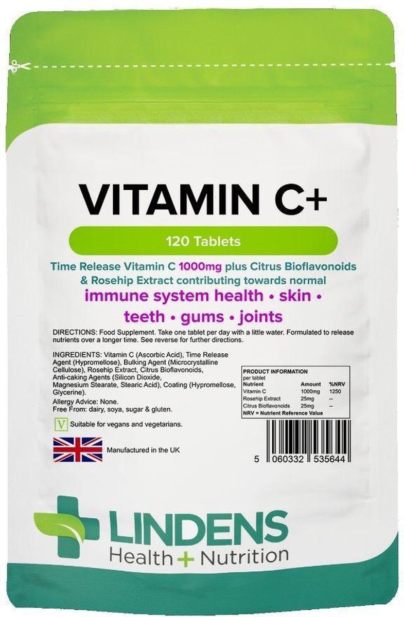 Lindens – Vitamin C+ 1.000mg – 120 Tabletten