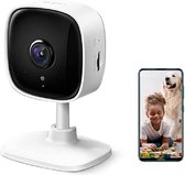 Home Security Wifi-camera, Draadloze binnencamera 1080P (Full HD), Micro SD-kaartsleuf tot 128 GB, Bewegingsdetectie, Mobiele weergave (Tapo C100)