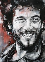 Bruce Springsteen - Canvasdoek - 50 x 70 cm
