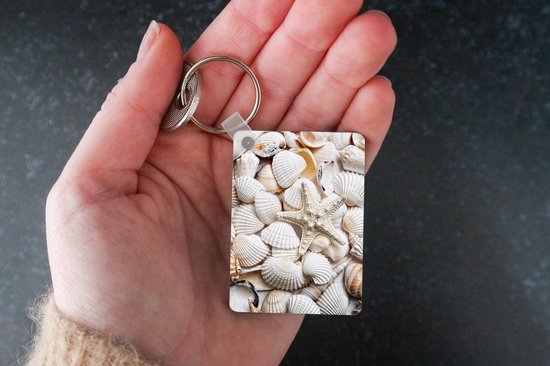 Sleutelhanger - Schelpen - Zeester - Strand - Uitdeelcadeautjes - Plastic