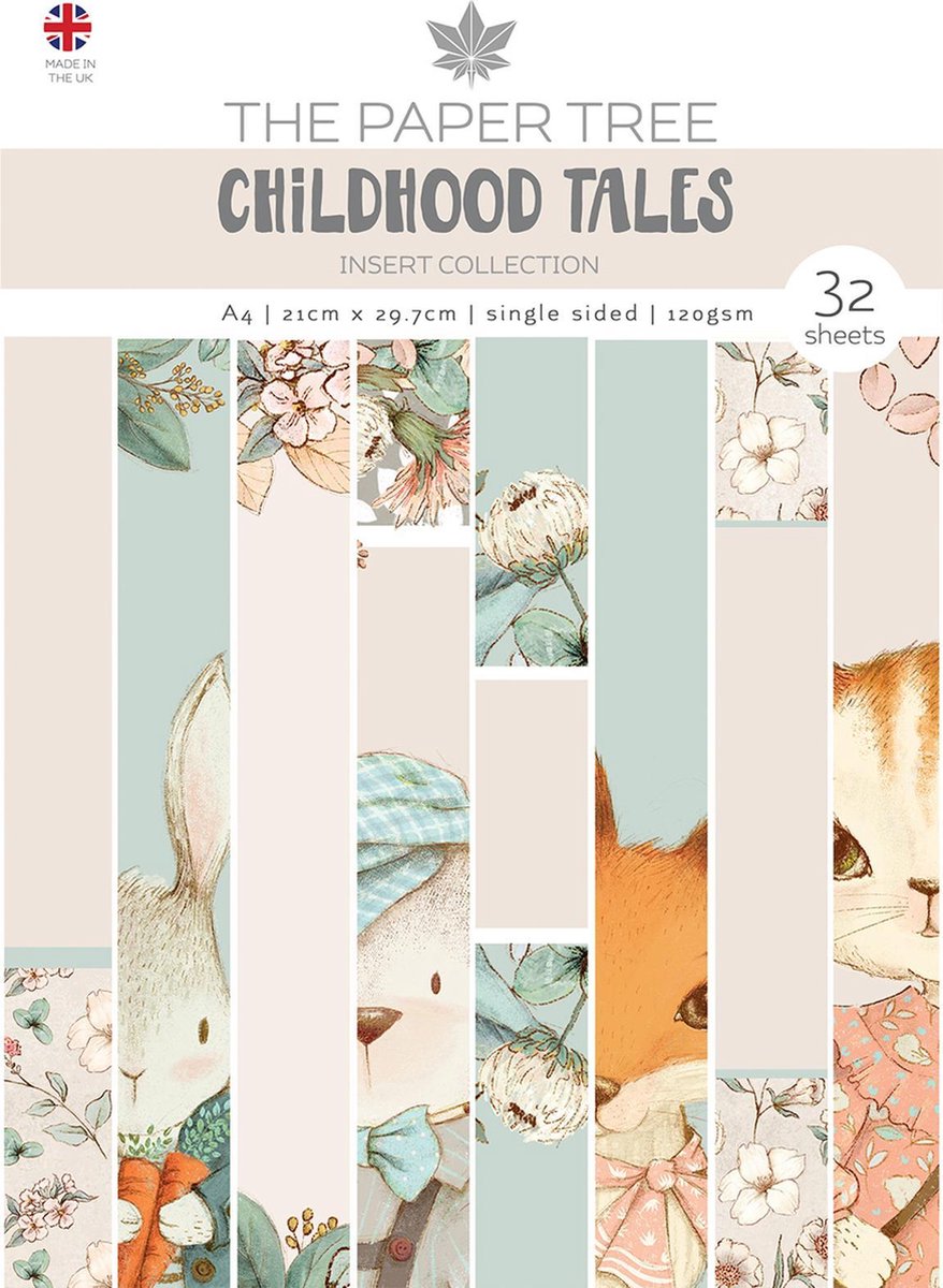 The Paper Tree Decoratief papier - Childhood Tales - 32 vellen - A4
