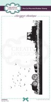 Creative Expressions Cling stamp - Tractor oogst het graan - 11cm x 22cm