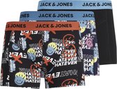 Jack & Jones jongens - 3 boxers - multi - JACorg - maat 140