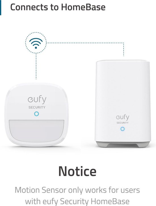 Eufy Bewegingssensor - Batterij - Wit - Vereist Homebase - Eufy