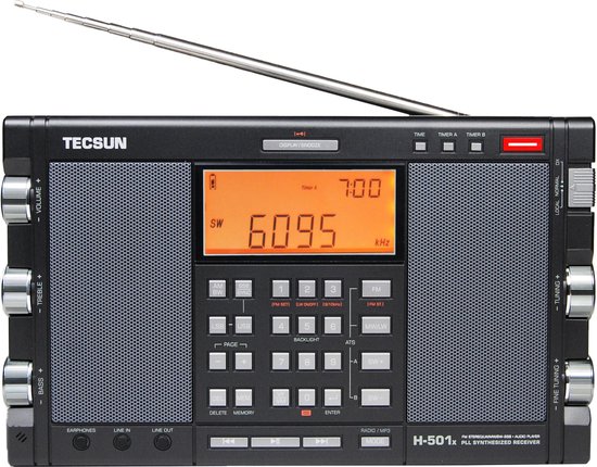 Tecsun H-501x PLL World Band Receiver/Audio Player | bol