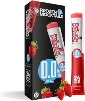 24ICE Strawberry Daiquiri ALCOHOLVRIJ Frozen Mocktails pak 25 Stuks 32,5cl