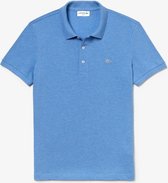 Lacoste Heren Polo Slim Fit Stretch Mel.Lichtblauw