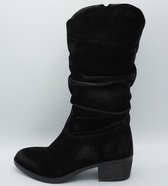AQA A7991 Velour black- Zwarte laars suede- maat 42