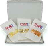 FruitMe Verantwoorde Snacks | Taster Pack - Sinaasappel, Ananas en Groene Appel | Gedroogde Vruchten | Dried Fruits | 3x30g