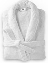 Droomtextiel - Unisex - Badjas - Wit -L/XL -100% Katoen badstof - Heerlijk warm - Super Zacht - Soft Terry -