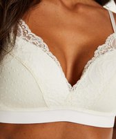 Hunkemöller Dames Lingerie Voorgevormde bh zonder beugel Sophie  - Wit - maat E85