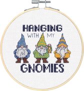 Borduurpakket Hanging with my gnomies  borduren van Dimensions 72-76290 incl. borduurring