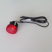 Aspöck Roundpoint II rood, 2 polig met 1,8m. kabel, 12V, IP54