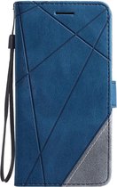 Hoesje geschikt voor Samsung Galaxy S21 - Bookcase - Pasjeshouder - Portemonnee - Patroon - Kunstleer - Blauw