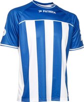 Patrick Coruna Shirt Korte Mouw Kinderen - Royal / Wit | Maat: 7/8