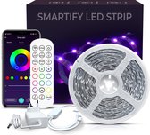 SMARTIFY Led Strip - 5 Meter - RGB Verlichting - Incl App Bediening & Afstandsbediening