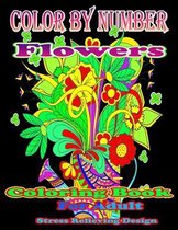 Color By Number Flowers Coloring Book