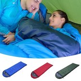 Bol.com Mummieslaapzakken-Outdoor Camping Volwassen Slaapzak-Draagbare-Ultra Lichte Waterdichte-Slaapzak Met CapRed 700G aanbieding