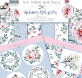 The Paper Boutique Papierset - Morning Whispers - 8x8 inch - 36 + 32 stuks