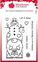 Woodware Clear Singles Stempel - Snow Gnome