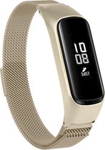 Milanees Smartwatch bandje - Geschikt voor Samsung Galaxy Fit e Milanese band - champagne goud - Strap-it Horlogeband / Polsband / Armband