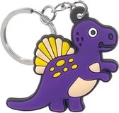 Akyol - Dinosaurus speelgoed sleutelhanger - Sleutelbos dieren - Dino speelgoed - Cadeau voor peuters en kinderen jongens en meisjes - 7 cm