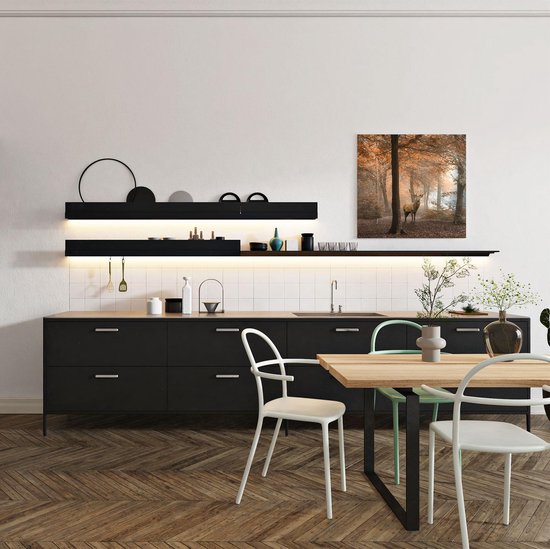 Artaza - Peinture sur toile - Cerf dans la forêt - Automne - 50x50 - Photo sur toile - Impression sur toile