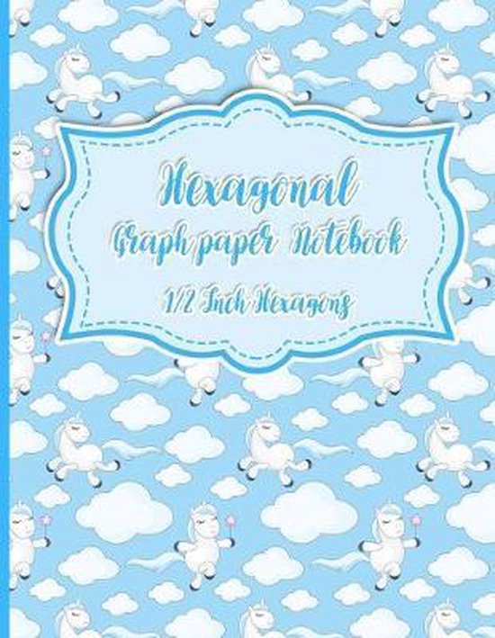 Hexagonal Graph Paper Notebook 1/2 Inch Hexagons Hexagonal Grid Paper