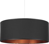 Moderne hanglamp met lampenkap koperenkleurige binnenzijde