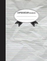 Composition Notebook, 8.5 x 11, 110 pages: Paper line
