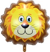 Leeuw Ballon Jungle Safari Helium Ballonnen Verjaardag Versiering Feest Decoratie XL Formaat 90 CM Met Rietje – 1 Stuk