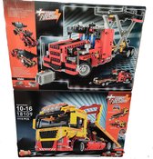 Bergings Vrachtwagen Truck  & Luchthaven catering vrachtwagen - 2 modellen in 1 doos - Lego 8109 Alternatief - Super kwaliteit