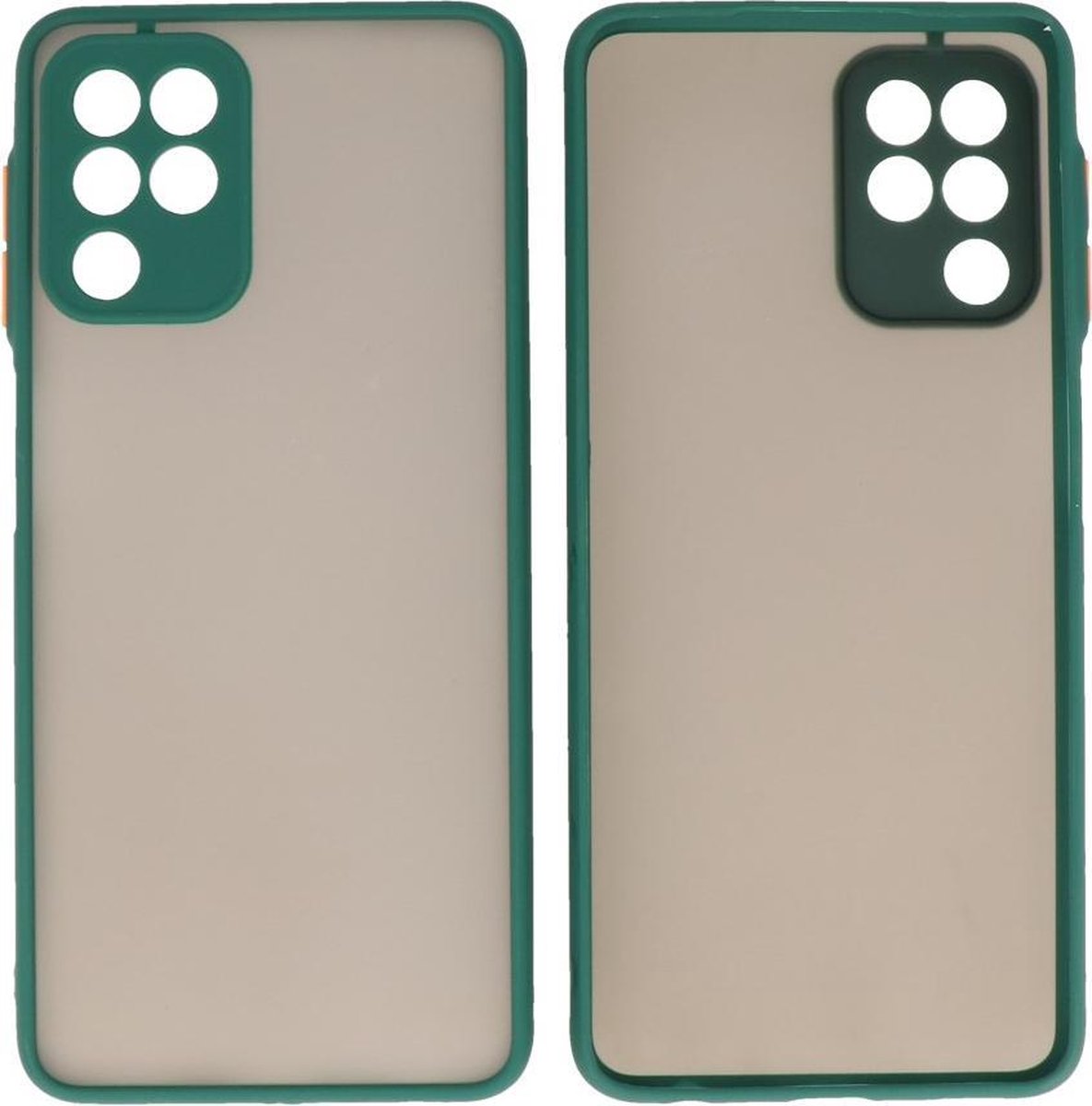 Samsung Galaxy A22 4G Hoesje - Back Cover Telefoonhoesje - Donker Groen