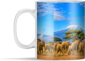 Mok - Olifant - Berg - Safari - 350 ml - Beker