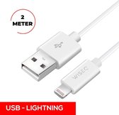 WiseQ iPhone Kabel - USB Lightning Kabel - 2 Meter - Wit