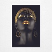 Black & Gold Plexiglas schilderij 80 x 120 cm