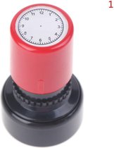 stempel Klok met zwarte inkt
