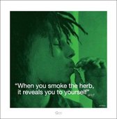Pyramid Bob Marley iQuote Herb Kunstdruk 40x40cm Poster - 40x40cm