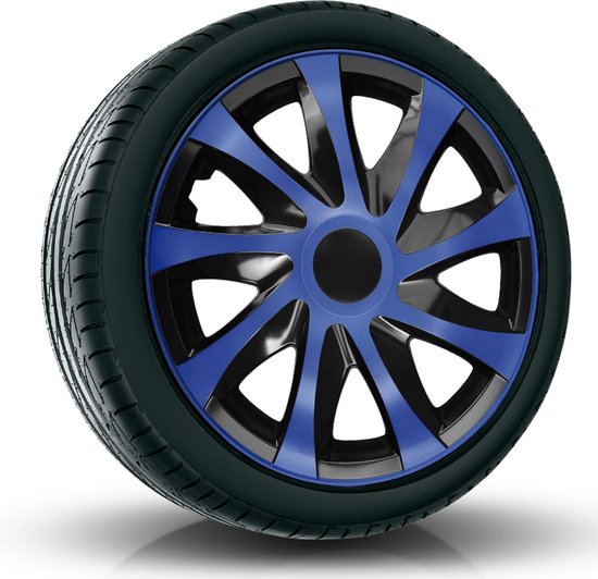 NRM KO037 - AUTO/MOTO - ENJOLIVEUR - Enjoliveurs Universels DRACO Argent 15, Set 4 Pièces