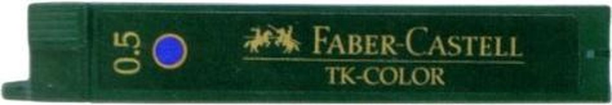 Faber-Castell potloodstiftjes - Super-Polymer - 0,5mm - B - 12 stuks - blauw - FC-128544