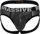 Andrew Christian MASSIVE Disco Sheer Comfort Jock - Maat L - Heren Jockstrap - Mannen Ondergoed