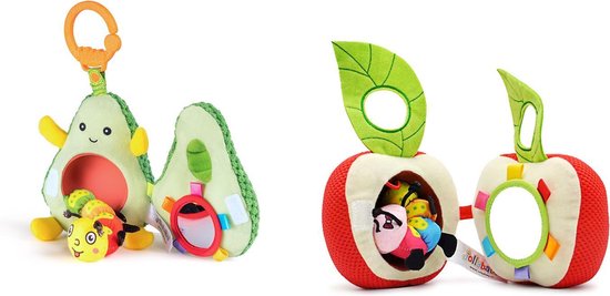 het laatste Beurs ring Loua's favorites set Avocado en appel knuffel met rups activiteiten  speelgoed,... | bol.com