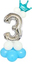Verjaardag 3 jaar - Ballonnen Set - 3 Jaar Jongen - Feestversiering - Latex Ballonnen