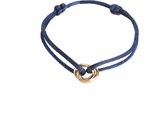 Go Dutch Label -  B1849-5 - Dames armband - OneSize - Goud/Blauw